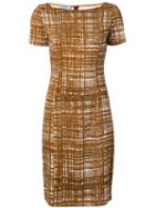 Prada Pre-owned 2000's Fitted Dress - Brown