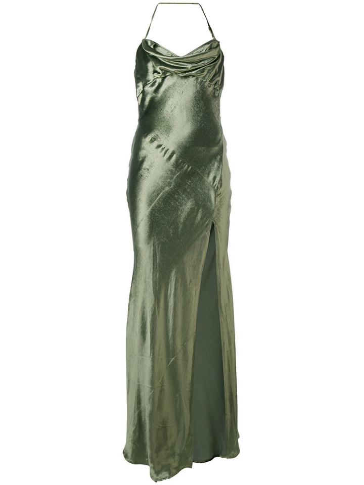 Attico - Leticia Dress - Women - Silk/viscose - Ii, Green, Silk/viscose