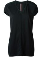 Rick Owens Drkshdw - V-neck T-shirt - Women - Cotton - S, Black, Cotton