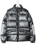 Stone Island Junior Padded Zipped Jacket - Grey