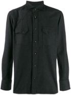 Tagliatore Yoke Detail Shirt - Grey