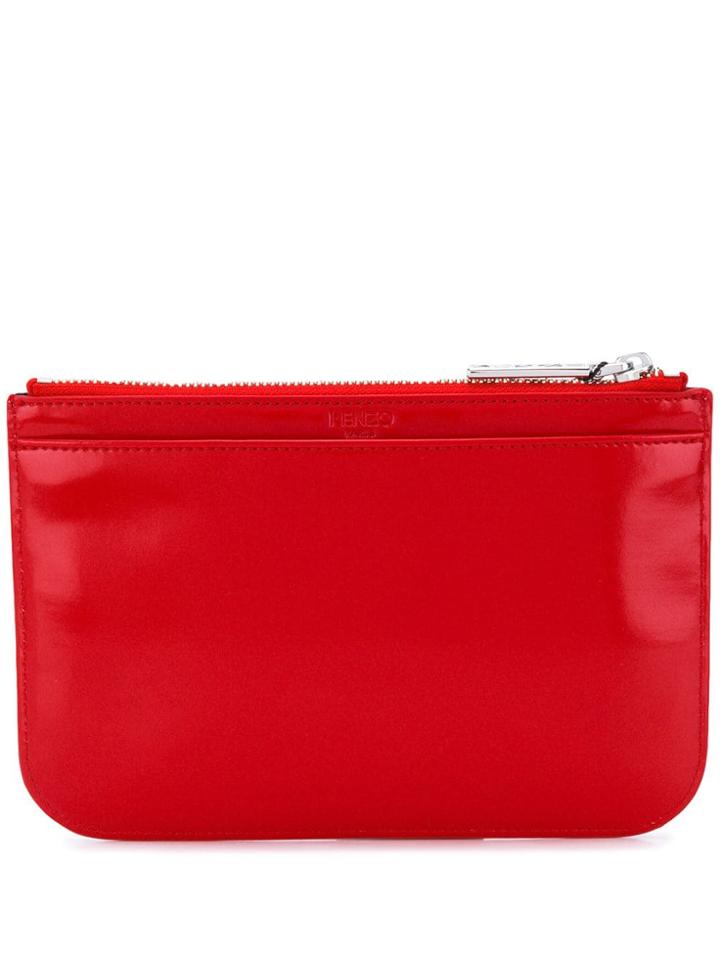 Kenzo Zip Top Coin Purse - Red