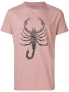John Varvatos Scorpion Print T-shirt - Pink