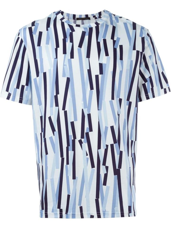Christopher Kane Asymmetric Striped T-shirt