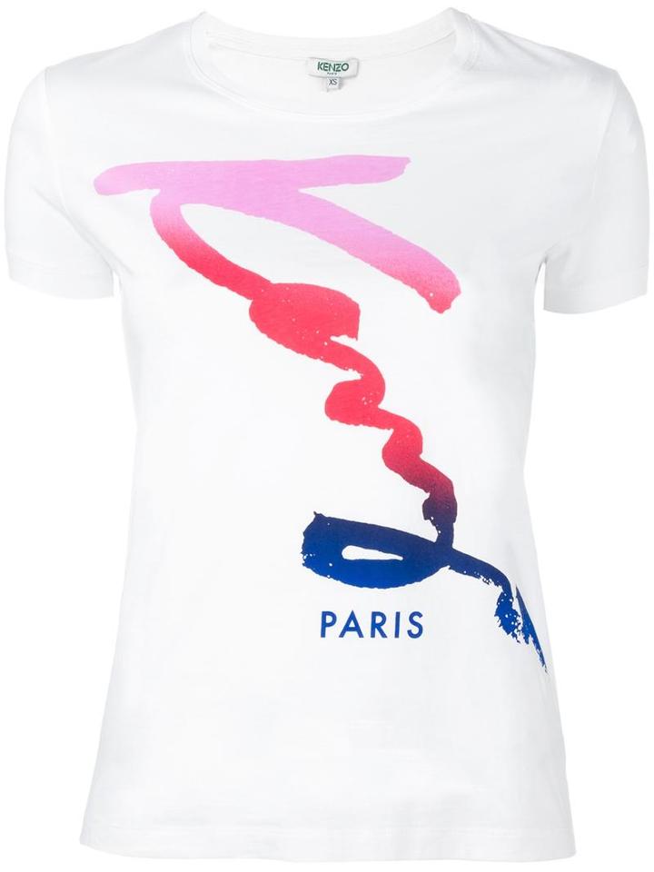 Kenzo 'kenzo Signature' T-shirt, Women's, Size: Large, White, Cotton