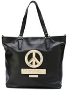 Love Moschino Peace Patch Tote, Women's, Black