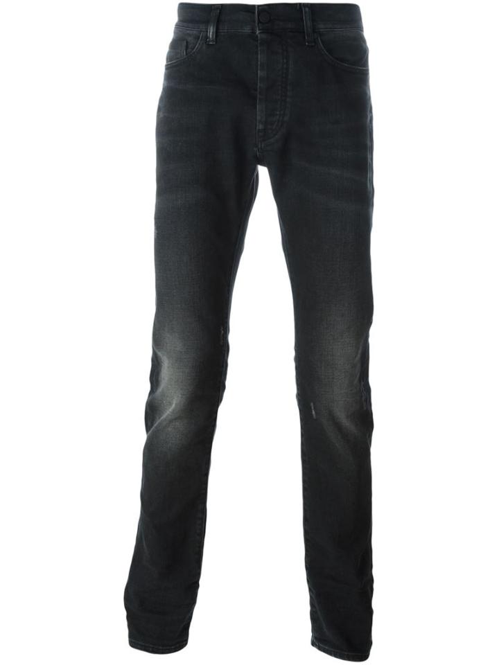 Marcelo Burlon County Of Milan Slim Fit Jeans, Men's, Size: 36, Grey, Polyester/cotton/spandex/elastane