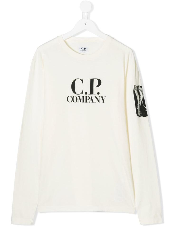 Cp Company Kids Cp Company Kids 05ckts033003568w103 Ivory Natural