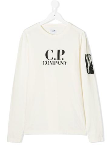 Cp Company Kids Cp Company Kids 05ckts033003568w103 Ivory Natural