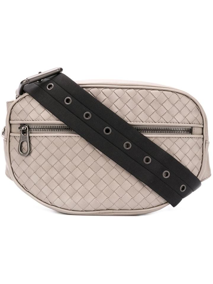 Bottega Veneta Intrecciato Belt Bag - Grey
