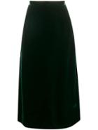 Valentino Pre-owned 1980's Gathered Straight Skirt - Green