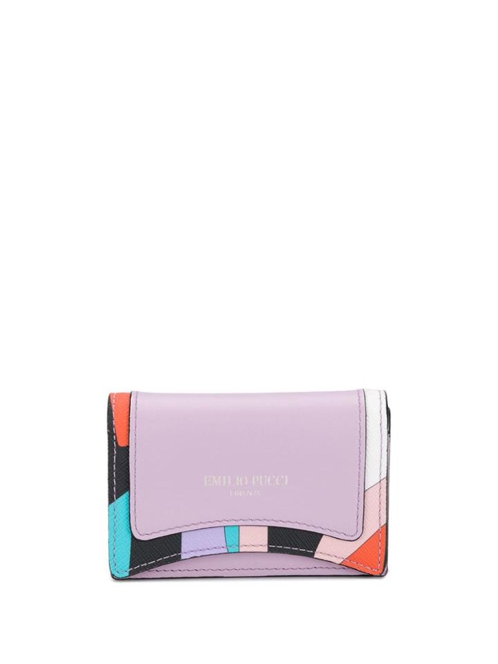 Emilio Pucci Shell Print Coin Purse - Purple