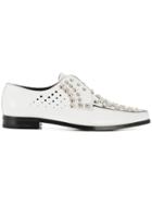 Prada Studded Derby Shoes - White