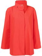 Eileen Fisher Funnel Neck Raincoat