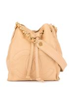 Chanel Pre-owned Drawstring Chain Shoulder Bag - Brown