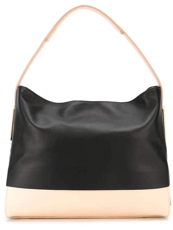 Desa 1972 Colour Block Tote, Women's, Black, Leather