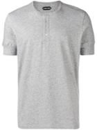 Tom Ford Buttoned T-shirt - Grey