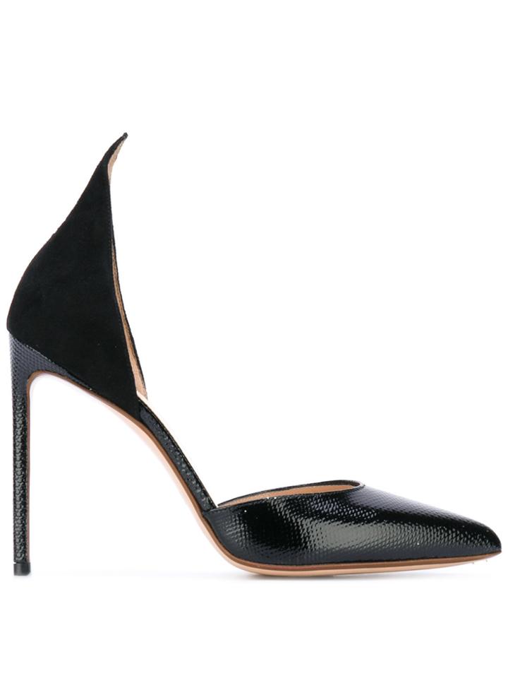 Francesco Russo Pointed Pumps - Black