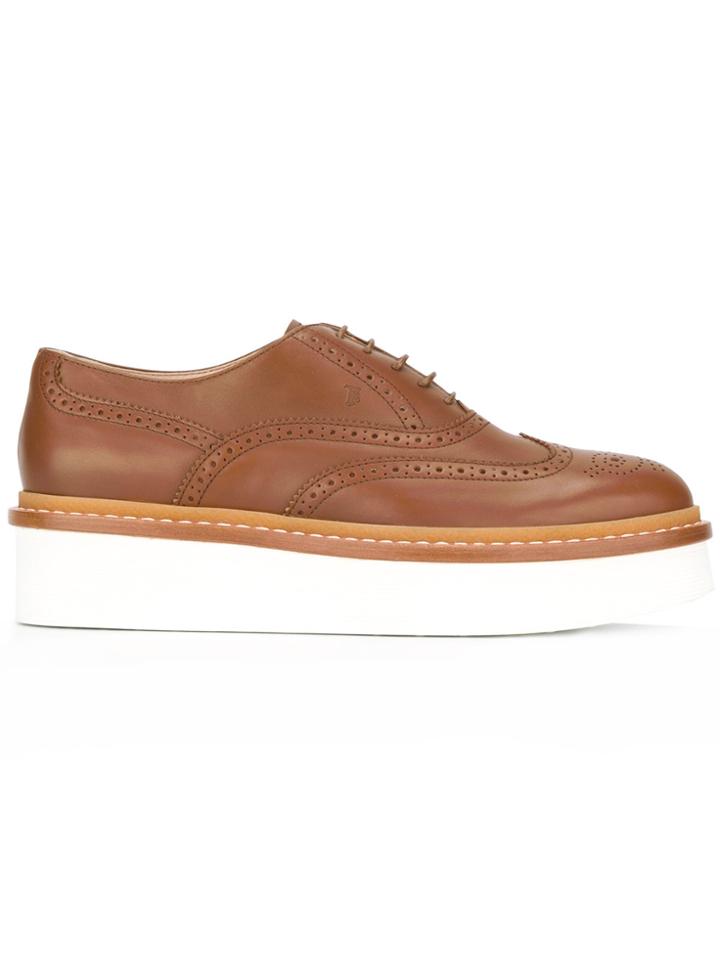 Tod's 'francescina' Brogues - Brown