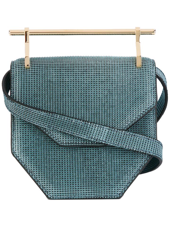 M2malletier - Geometric Crossbody Bag - Women - Calf Leather - One Size, Blue, Calf Leather