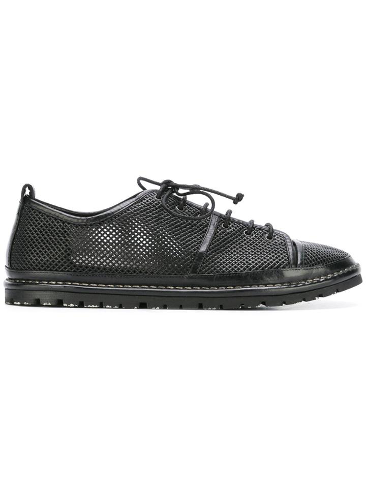 Marsèll Perforated Lace-up Sneakers - Black