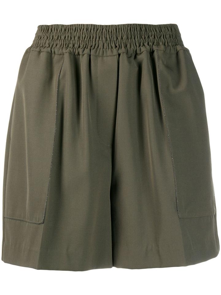 Brunello Cucinelli Boxy Shorts - Green