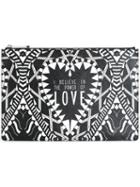 Givenchy Power Of Love Printed Clutch, Women's, Black
