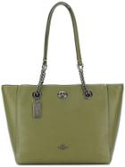 Coach Turnlock Chain Tote 27 Bag - Green