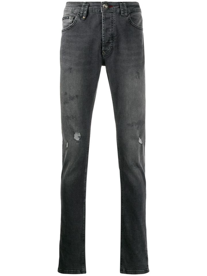 Philipp Plein Super Straight Cut Original Jeans - Grey