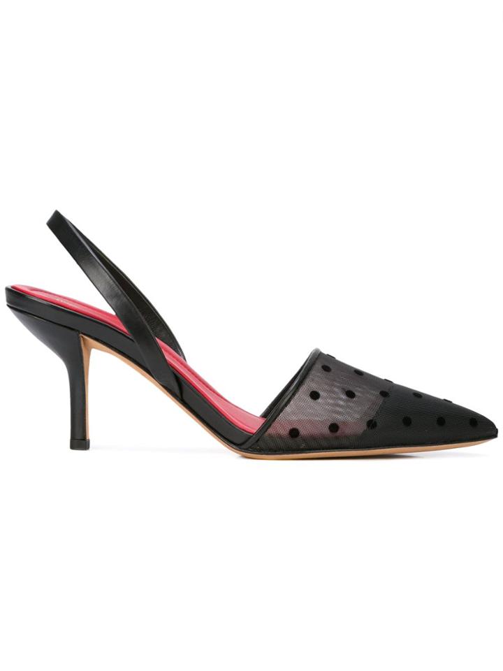 Dvf Diane Von Furstenberg Pointed Pom Pom Pumps - Black