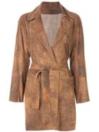 Sylvie Schimmel Belted Wrap Coat - Brown