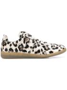 Maison Margiela Slip On Leopard Sneakers - Nude & Neutrals