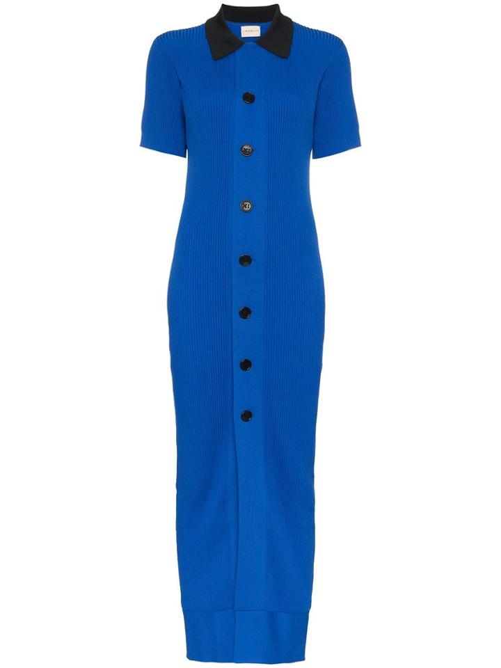 Simon Miller Laurin Buttoned Down Dress - Blue