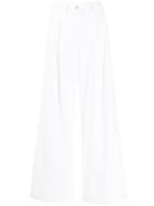 Jejia Wide-leg Flared Trousers - White