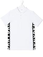 Dkny Kids Logo Print Polo Shirt - White