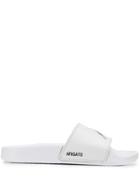 Axel Arigato Bird Embroidered Sliders - White
