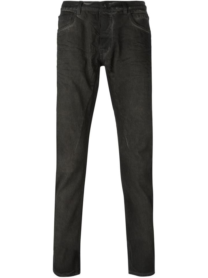 Rick Owens Drkshdw Skinny Jeans, Men's, Size: 33, Grey, Cotton/polyester