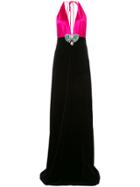 Gucci Deep-v Bow Gown - Black