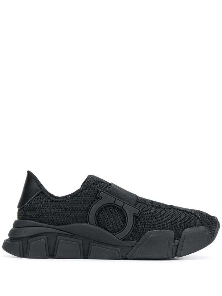 Salvatore Ferragamo Slip-on Sneakers - Black