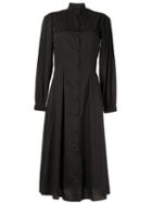 Roberts Wood Midi Shirt Dress - Black