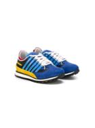 Dsquared2 Kids Striped Sneakers, Boy's, Size: 31, Blue