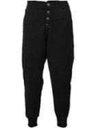 Greg Lauren Tent Lounge Pants, Men's, Size: 3, Black, Cotton