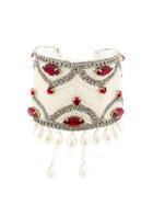 Etro Crystal Pearl Embellished Bracelet - White