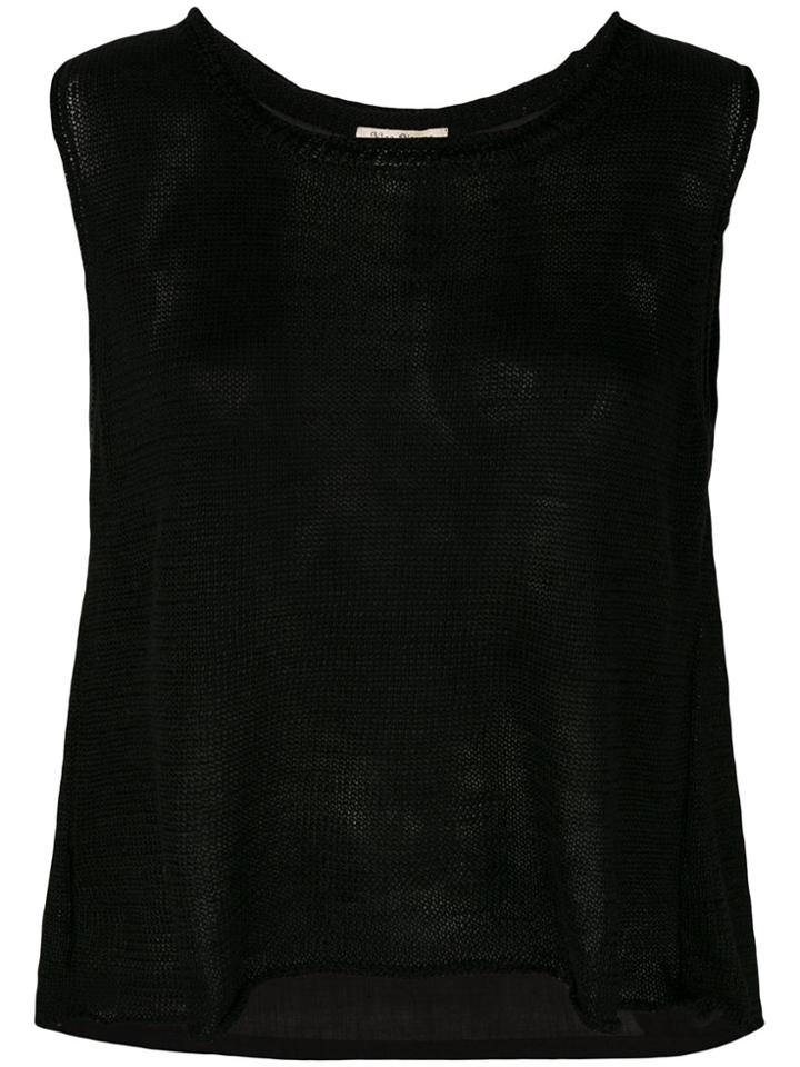 Vlas Blomme Knitted Top - Black