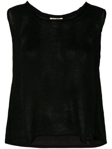 Vlas Blomme Knitted Top - Black