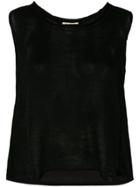 Vlas Blomme Knitted Top - Black