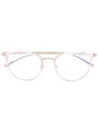 Saint Laurent - Cat Eye Glasses - Unisex - Titanium - One Size, Grey, Titanium