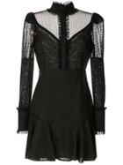 Alexis Madilyn Lace Panel Dress - Black