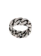 Emanuele Bicocchi Rigid Curb Chain-style Ring - Silver