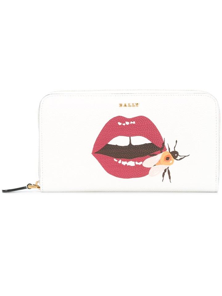 Bally Lip Print Wallet